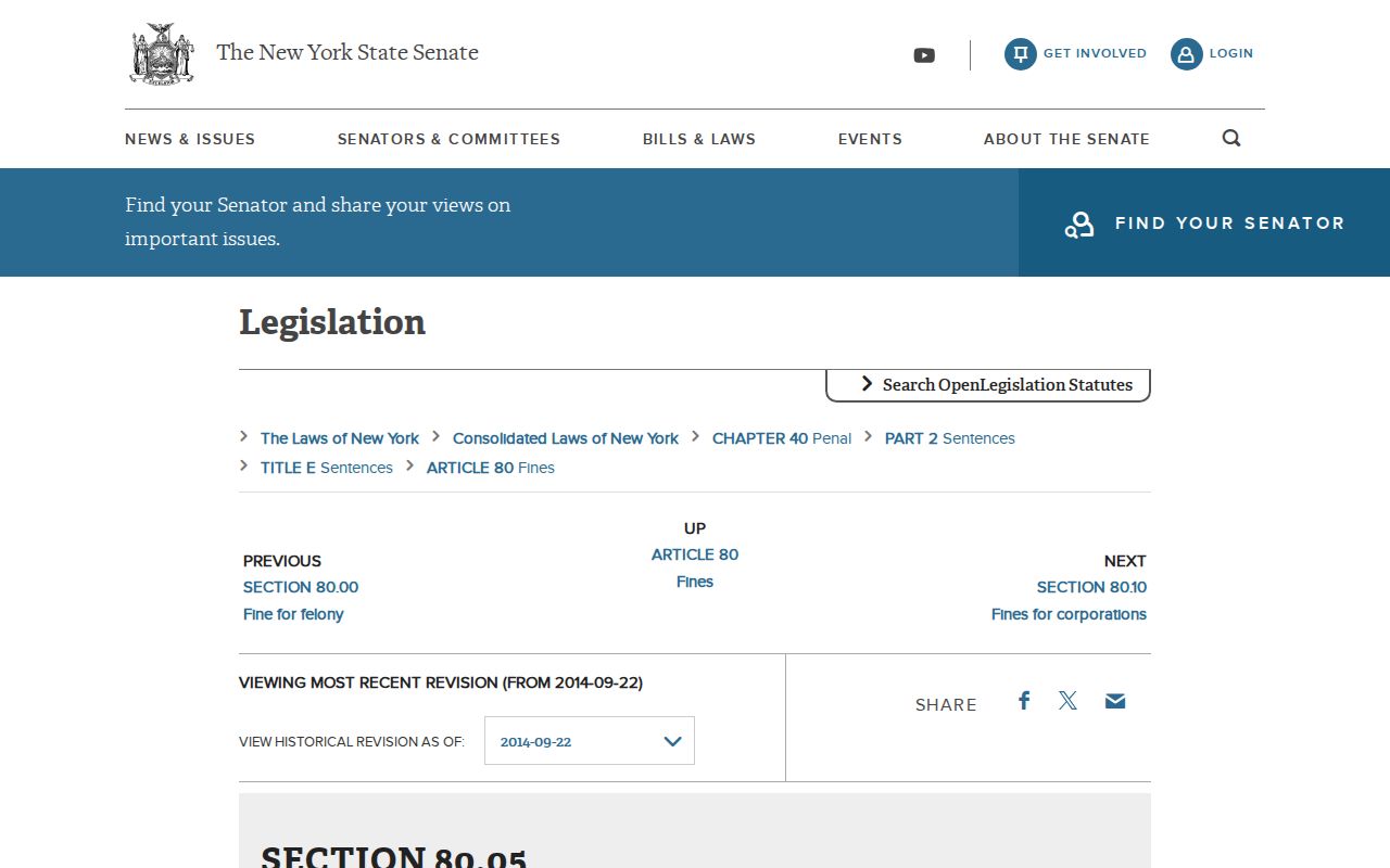 Kingston criminal history misdemeanor and violation fine law